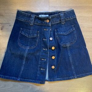 Madewell Blue Circle Skater Skirt